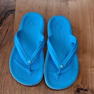 Vibrant Blue Flip Flops
